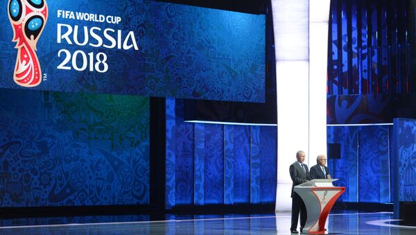 Президент РФ Владимир Путин принял участие в церемонии предварительной жеребьевки ЧМ-2018 Президент РФ Владимир Путин принял участие в церемонии предварительной жеребьевки ЧМ-2018