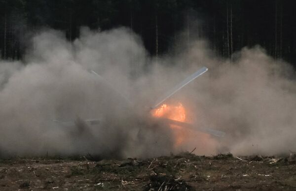 Вертолет Ми-28 потерпел крушение в Рязанской области Вертолет Ми-28 потерпел крушение в Рязанской области