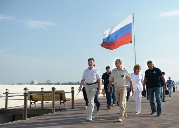 Рабочая поездка президента РФ В.Путина в Крым Рабочая поездка президента РФ В.Путина в Крым