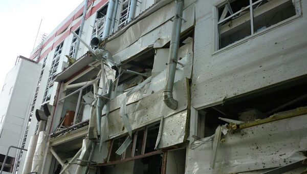 На месте взрыва на маслобойном заводе в поселке Затонский Балаковского района Саратовской области На месте взрыва на маслобойном заводе в поселке Затонский Балаковского района Саратовской области