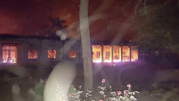 Госпиталь организации Врачи без границ в афганском городе Кундуз подвергшийся авиаудару. Архивное фото Госпиталь организации Врачи без границ в афганском городе Кундуз подвергшийся авиаудару. Архивное фото