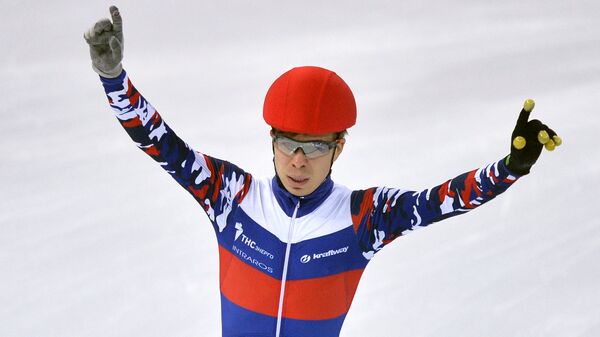 Семён Елистратов на чемпионате Европы по шорт-треку в Сочи Семён Елистратов на чемпионате Европы по шорт-треку в Сочи