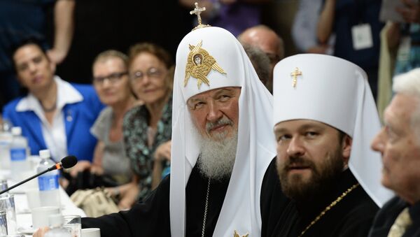 Патриарх Кирилл и митрополит Иларион во время визита в Парагвай. Архивное фото. Патриарх Кирилл и митрополит Иларион во время визита в Парагвай. Архивное фото.