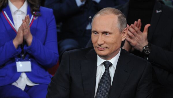 Президент России Владимир Путин принимает участие в работе III Медиафорума Общероссийского народного фронта Президент России Владимир Путин принимает участие в работе III Медиафорума Общероссийского народного фронта