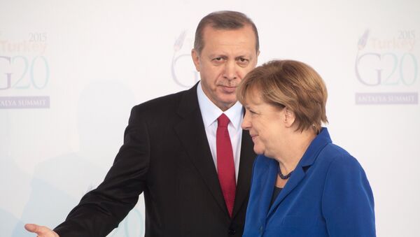 Президент Турции Тайип Эрдоган и Федеральный канцлер Германии Ангела Меркель Президент Турции Тайип Эрдоган и Федеральный канцлер Германии Ангела Меркель