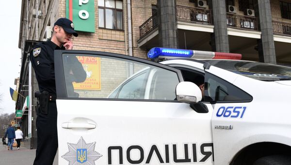 Сотрудники Украинской полиции в Киеве. Архивное фото Сотрудники Украинской полиции в Киеве. Архивное фото