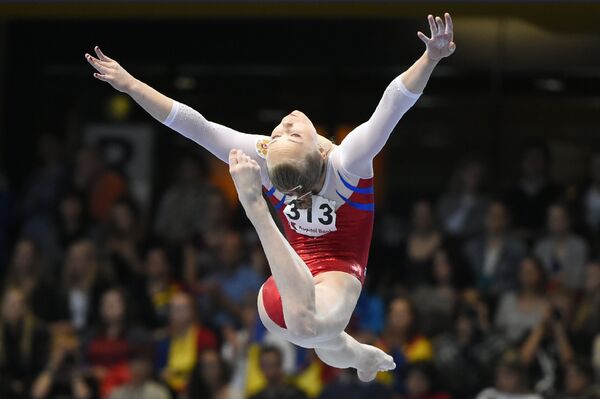 Россиянка Ангелина Мельникова на чемпионате Европы по спортивной гимнастике Россиянка Ангелина Мельникова на чемпионате Европы по спортивной гимнастике