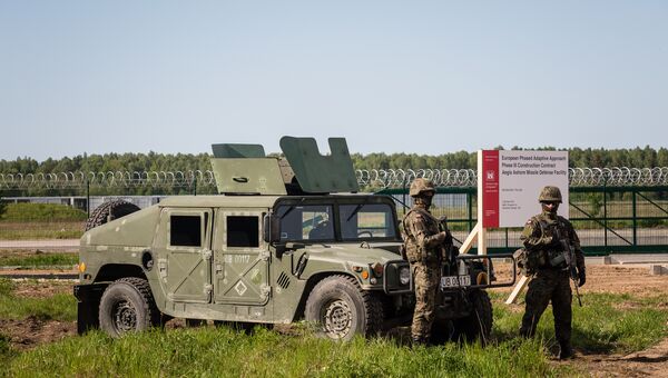 Церемония начала строительства комплекса ПРО США в поселке Редзиково, Польша. Архивное фото Церемония начала строительства комплекса ПРО США в поселке Редзиково, Польша. Архивное фото