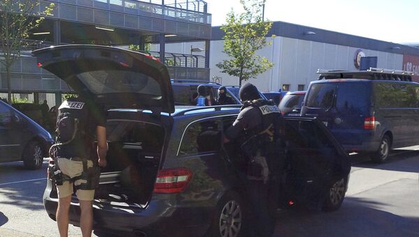 Кинотеатр в городе Фирнхайм на западе Германии, где произошла стрельба Кинотеатр в городе Фирнхайм на западе Германии, где произошла стрельба