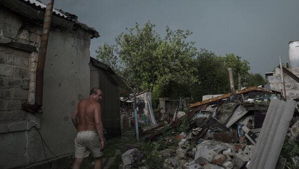 Поселок Спартак в Донецкой области. Архивное фото Поселок Спартак в Донецкой области. Архивное фото