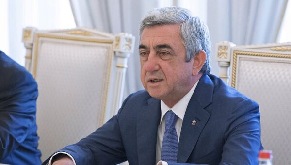 Президент Армении Серж Саргсян. Архивное фото Президент Армении Серж Саргсян. Архивное фото