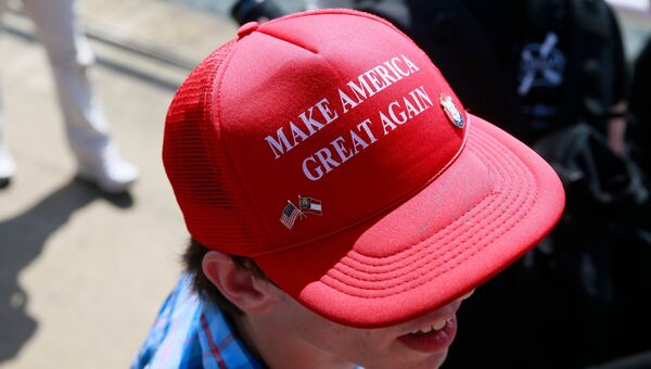Акция сторонников кандидата в президенты США Дональда Трампа в Кливленде. Архивное фото Акция сторонников кандидата в президенты США Дональда Трампа в Кливленде. Архивное фото