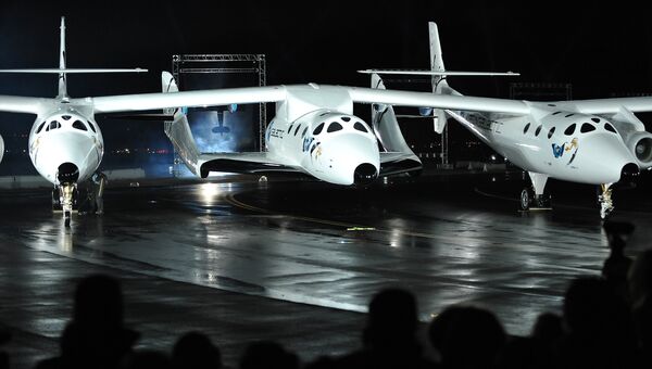 Космический корабль SpaceShipTwo. Архивное фото Космический корабль SpaceShipTwo. Архивное фото