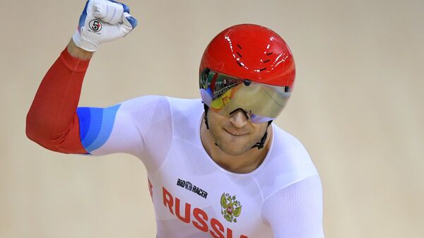 Денис Дмитриев в заезде за третье место индивидуального спринта на XXXI летних Олимпийских играх