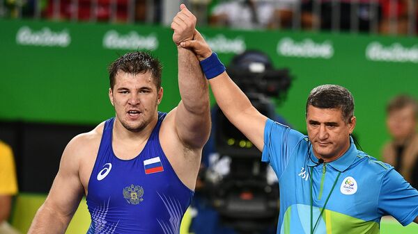 Российский борец Сергей Семенов на XXXI летних Олимпийских играх Российский борец Сергей Семенов на XXXI летних Олимпийских играх