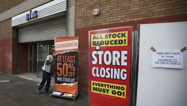 Закрытие магазинов крупной британской розничной сети British Home Stores (BHS) , Лондон Закрытие магазинов крупной британской розничной сети British Home Stores (BHS) , Лондон