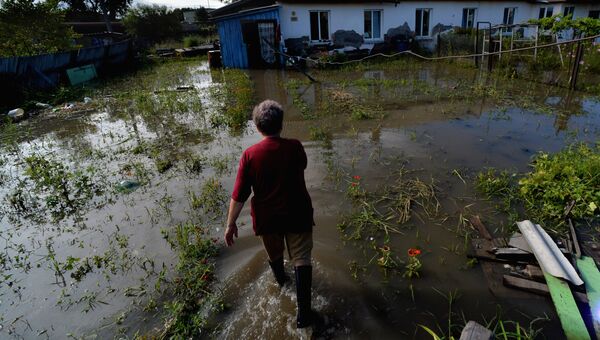 Последствия паводка в Уссурийске. Архивное фото Последствия паводка в Уссурийске. Архивное фото