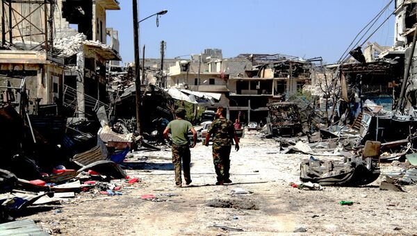 Бойцы сирийской армии на юге Алеппо. Архивное фото Бойцы сирийской армии на юге Алеппо. Архивное фото