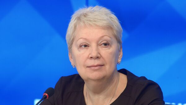 Министр образования и науки Российской Федерации Ольга Васильева на пресс-конференции в Международном мультимедийном пресс-центре МИА Россия сегодня Министр образования и науки Российской Федерации Ольга Васильева на пресс-конференции в Международном мультимедийном пресс-центре МИА Россия сегодня