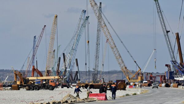 Строительство моста через Керченский пролив в Крыму Строительство моста через Керченский пролив в Крыму