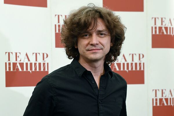 Режиссер спектакля Ивонна, принцесса Бургундская Гжегож Яжина на премьере в театре Наций в Москве Режиссер спектакля Ивонна, принцесса Бургундская Гжегож Яжина на премьере в театре Наций в Москве