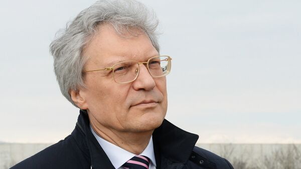 Посол России в Италии Сергей Разов в аэропорту Турина Посол России в Италии Сергей Разов в аэропорту Турина