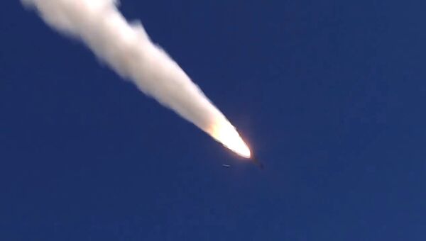 Пуск крылатой ракеты Оникс с БРК Бастион по объекту незаконных вооруженных формирований в Сирии Пуск крылатой ракеты Оникс с БРК Бастион по объекту незаконных вооруженных формирований в Сирии
