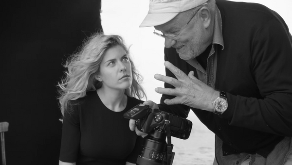 Анастасия Игнатова и фотограф Питер Линдберг на съемках календаря Pirelli Анастасия Игнатова и фотограф Питер Линдберг на съемках календаря Pirelli