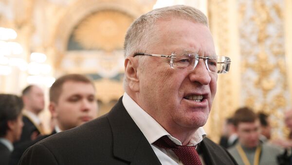 Лидер ЛДПР Владимир Жириновский перед началом ежегодного послания президента РФ Владимира Путина Федеральному Собранию в Кремле Лидер ЛДПР Владимир Жириновский перед началом ежегодного послания президента РФ Владимира Путина Федеральному Собранию в Кремле
