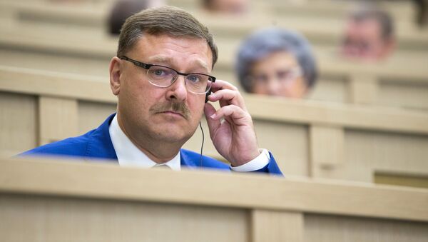 Председатель комитета Совета Федерации РФ по международным делам Константин Косачев. Архивное фото Председатель комитета Совета Федерации РФ по международным делам Константин Косачев. Архивное фото