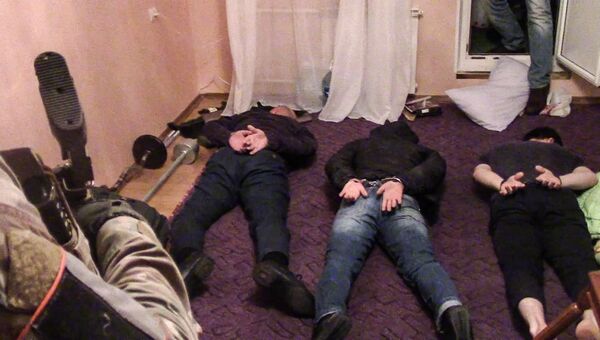 Задержанные члены диверсионно-террористической группы, обезвреженной ФСБ РФ в Москве Задержанные члены диверсионно-террористической группы, обезвреженной ФСБ РФ в Москве