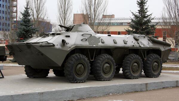 БТР-70 в Парке Победы в городе Казань. Архивное фото БТР-70 в Парке Победы в городе Казань. Архивное фото