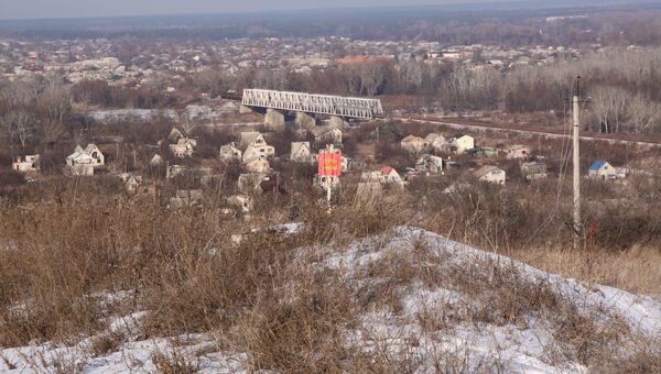 участок у КПП Станица Луганская в Донбассе. Архивное фото участок у КПП Станица Луганская в Донбассе. Архивное фото