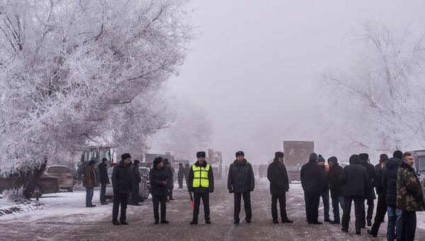 На месте крушения турецкого грузового самолета Boeing 747 под Бишкеком На месте крушения турецкого грузового самолета Boeing 747 под Бишкеком