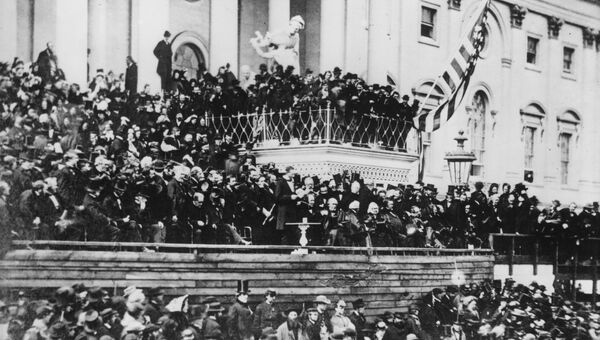 Инаугурация президента Авраама Линкольна, округ Колумбия, США, 1865 Инаугурация президента Авраама Линкольна, округ Колумбия, США, 1865