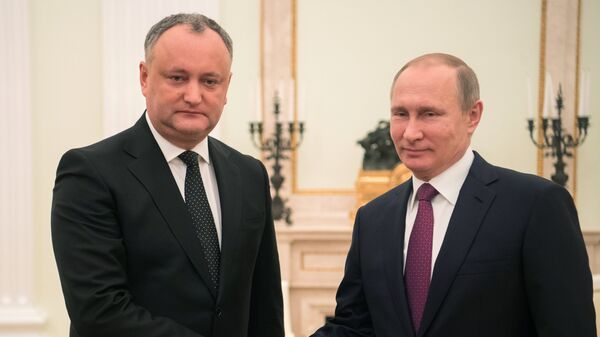 Президент РФ Владимир Путин и президент Молдовы Игорь Додон во время встречи в Кремле. 17 января 2016 Президент РФ Владимир Путин и президент Молдовы Игорь Додон во время встречи в Кремле. 17 января 2016