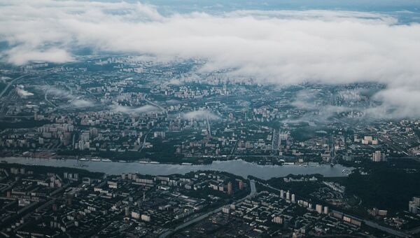 Вид сверху на Москву Вид сверху на Москву