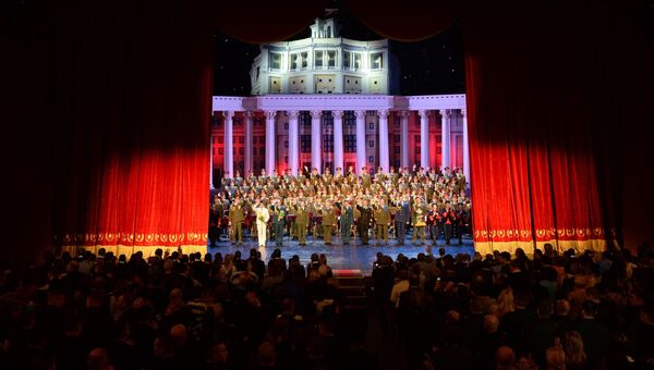 Выступление нового состава ансамбля песни и пляски Российской армии имени А. В. Александрова в Центральном академическом театре Российской армии в Москве Выступление нового состава ансамбля песни и пляски Российской армии имени А. В. Александрова в Центральном академическом театре Российской армии в Москве