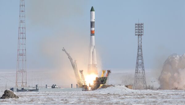Запуск РН Союз-У с ТГК Прогресс МС-05. Архивное фото Запуск РН Союз-У с ТГК Прогресс МС-05. Архивное фото
