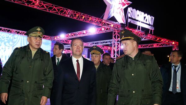 Премьер-министр РФ Д. Медведев принял участие в церемонии открытия III зимних Всемирных военных игр 2017 года Премьер-министр РФ Д. Медведев принял участие в церемонии открытия III зимних Всемирных военных игр 2017 года
