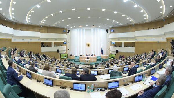 Заседание Совета Федерации РФ. Архивное фото Заседание Совета Федерации РФ. Архивное фото