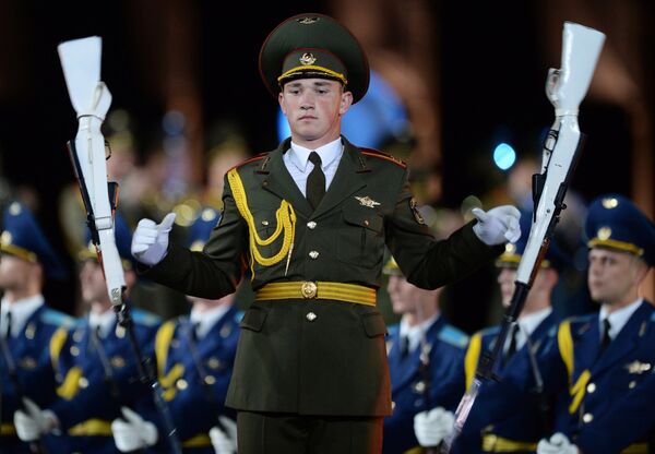 Сводный военный оркестр войск национальной гвардии на фестивале Спасская башня - 2016 Сводный военный оркестр войск национальной гвардии на фестивале Спасская башня - 2016