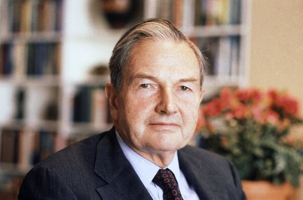 Американский миллиардер Дэвид Рокфеллер, 1981 Американский миллиардер Дэвид Рокфеллер, 1981