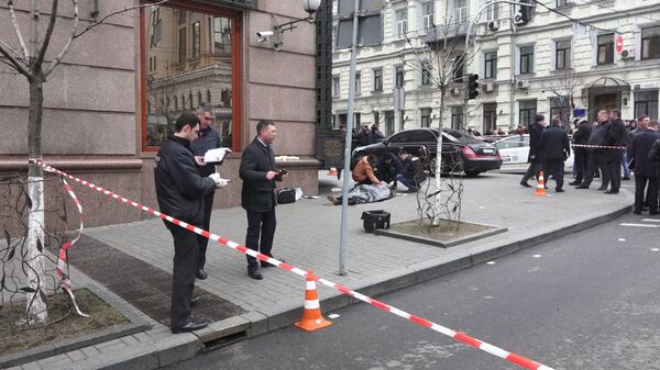 Кадры с места убийства экс-депутата Госдумы РФ Дениса Вороненкова в Киеве Кадры с места убийства экс-депутата Госдумы РФ Дениса Вороненкова в Киеве