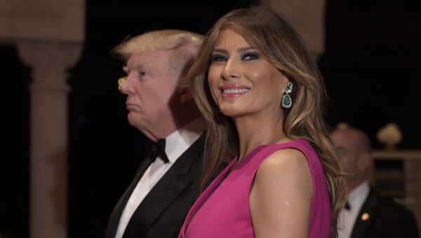 Президент США Дональд Трамп и первая леди Меланья Трамп Президент США Дональд Трамп и первая леди Меланья Трамп