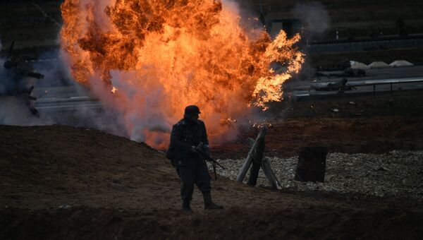 Участник военно-исторической реконструкции Штурм Берлина Участник военно-исторической реконструкции Штурм Берлина