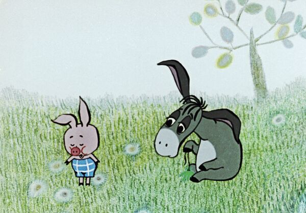 Кадр из мультфильма Винни-Пух и день забот, 1972 год Кадр из мультфильма Винни-Пух и день забот, 1972 год