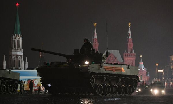 Боевые машины десанта БМД-4 М Садовница на репетиции парада Победы на Красной площади Боевые машины десанта БМД-4 М Садовница на репетиции парада Победы на Красной площади