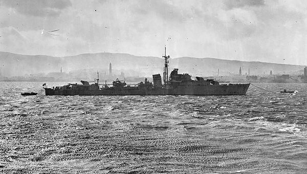 Израильский эсминец Zealous (Eilat) в марте 1945 года Израильский эсминец Zealous (Eilat) в марте 1945 года