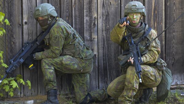 Военные учения НАТО в Эстонии. Архивное фото Военные учения НАТО в Эстонии. Архивное фото
